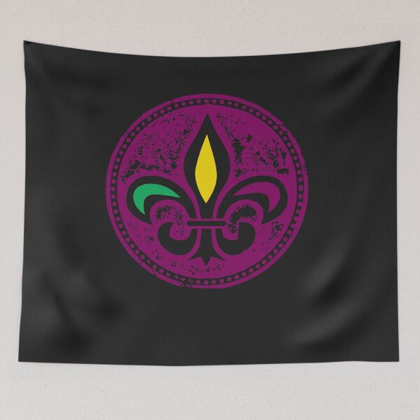 Item preview, Vintage Mardi Gras Fleur De Lis Parade Party Costume designed and sold by hadleydesigns.