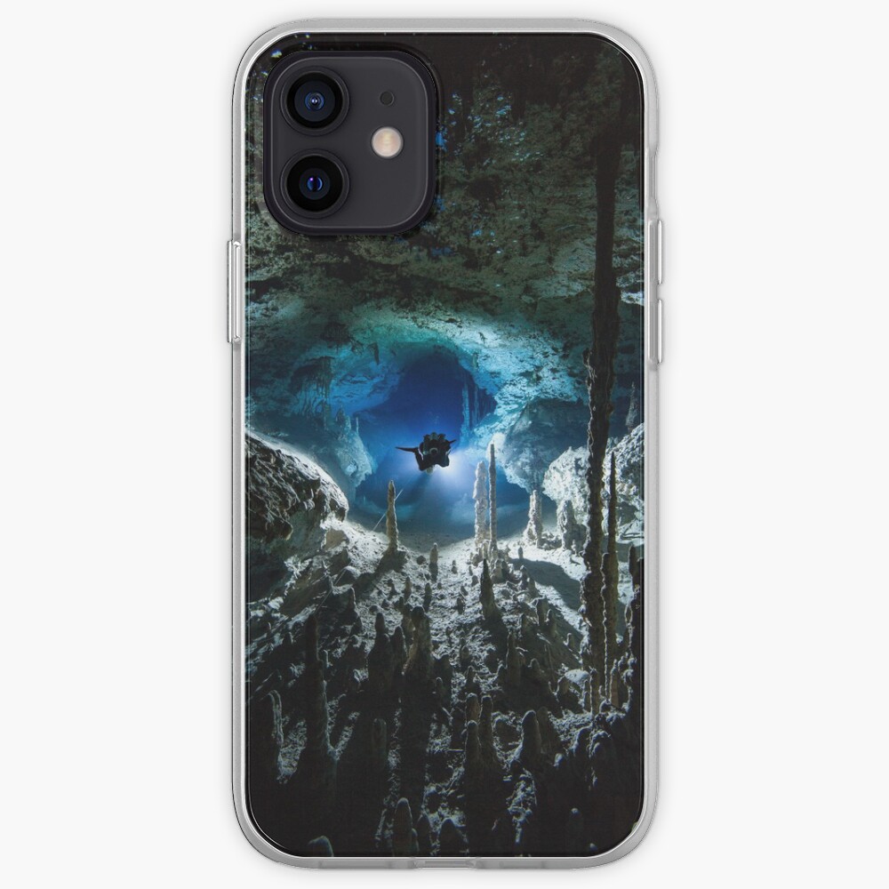 Cave diving iPhone Case & Cover