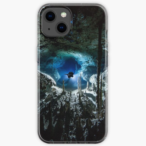 Cave diving iPhone Soft Case