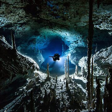 Artwork thumbnail, Cave diving by Inspired To Dive
