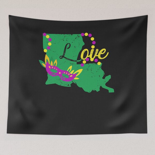 Item preview, Mardi Gras LOVE Beads Louisiana New Orleans Party 003 designed and sold by hadleydesigns.