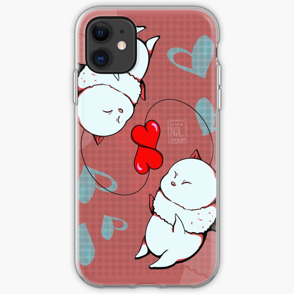 Valentine Moogles Ffxiv Ff14 Iphone Case Cover By Noxity Redbubble