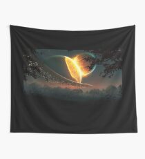 Planetenkunst Wandbehang