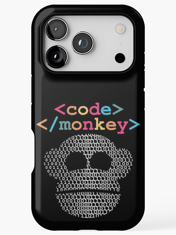 Thumbnail 1 of 4, iPhone Case, Code Monkey - Developer Syntax designed and sold by d247.