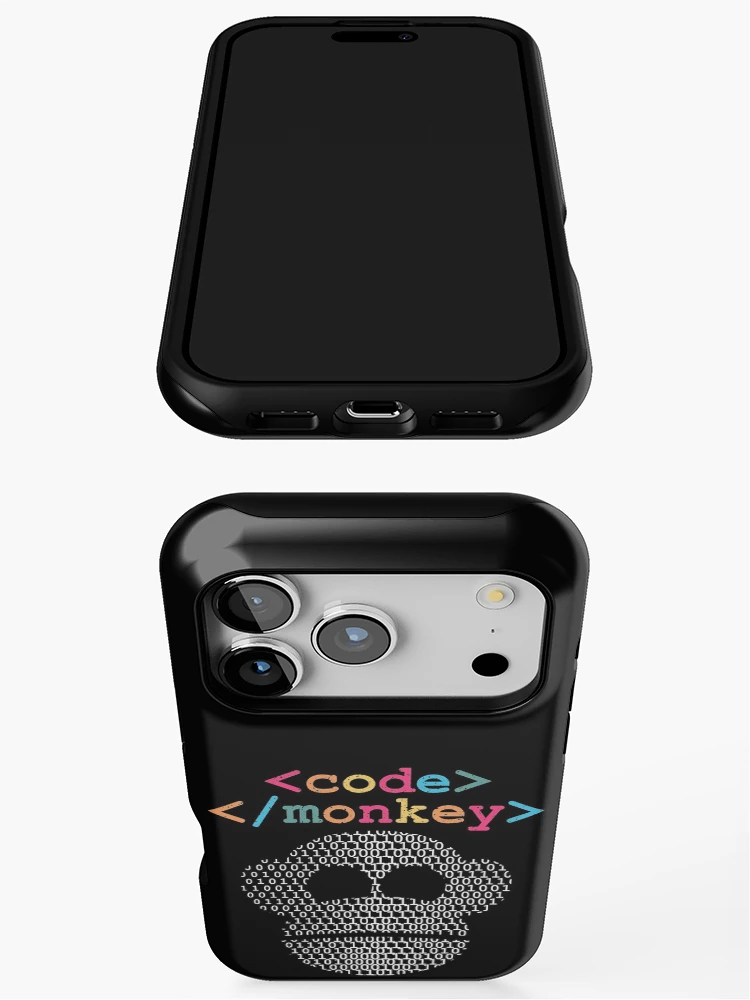 Thumbnail 3 of 4, iPhone Case, Code Monkey - Developer Syntax designed and sold by d247.