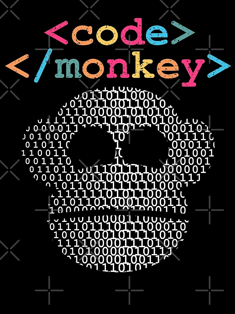 Thumbnail 3 of 3, Scarf, Code Monkey - Developer Syntax designed and sold by d247.