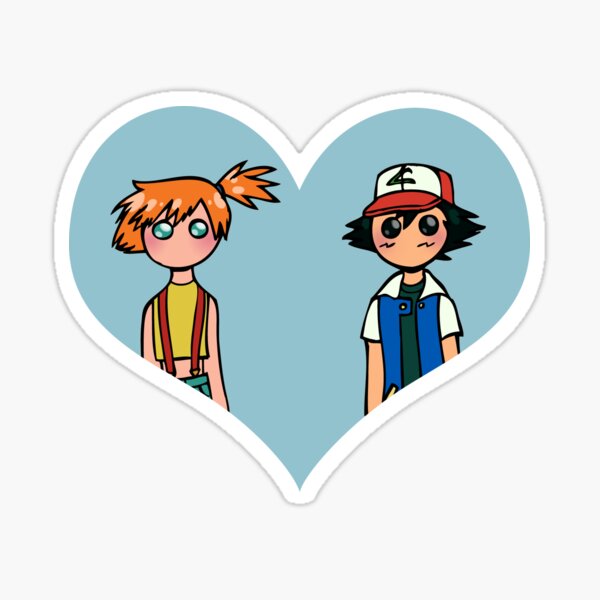 Misty and Ash - shipping dolls Sticker