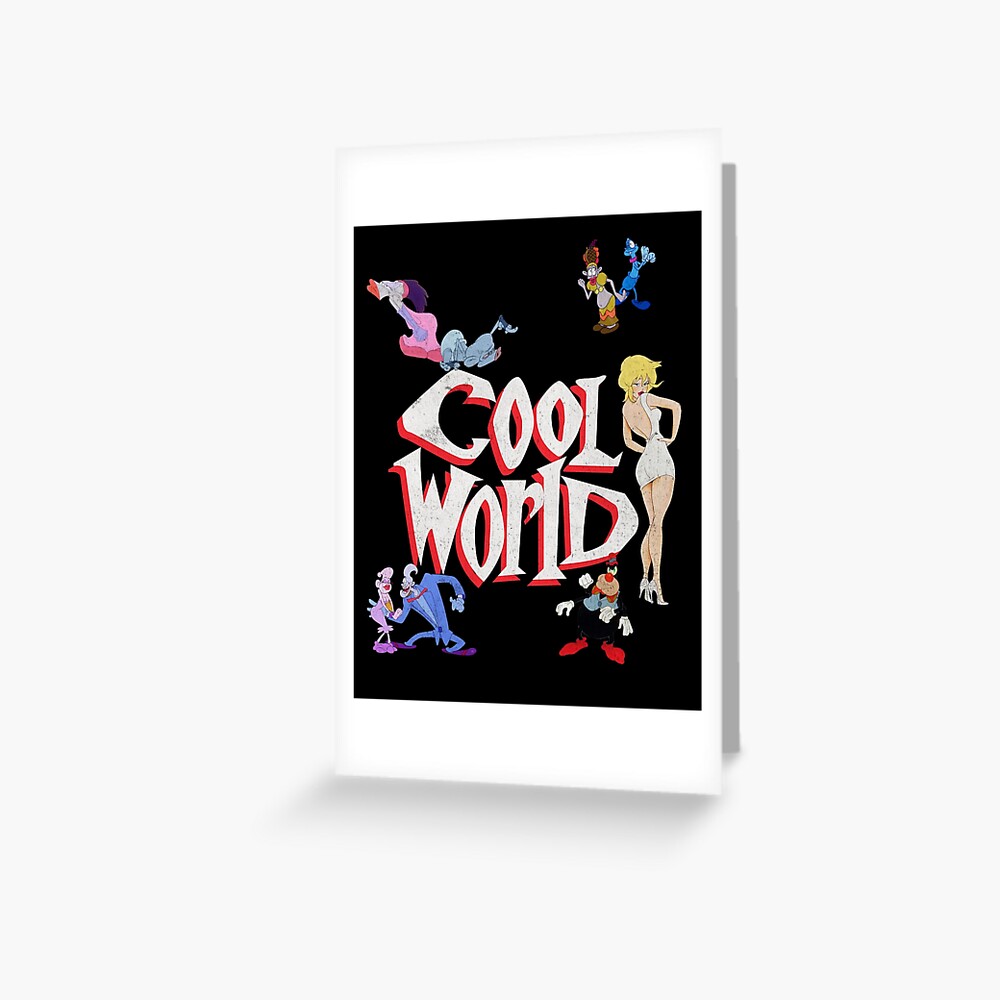 "Cool World Distressed Logo" Greeting Card for Sale by sneddy Redbubble