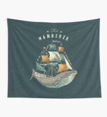 Whale | Petrol Grey Wall Tapestry