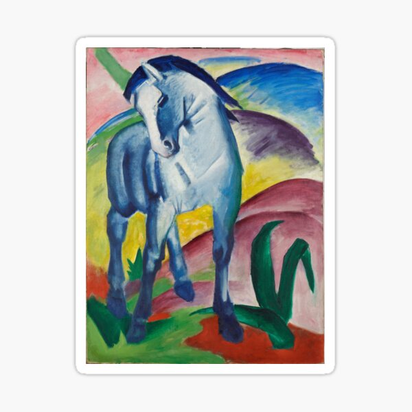 Item preview, Blue Horse I by Franz Marc (1911) designed and sold by PZAndrews.