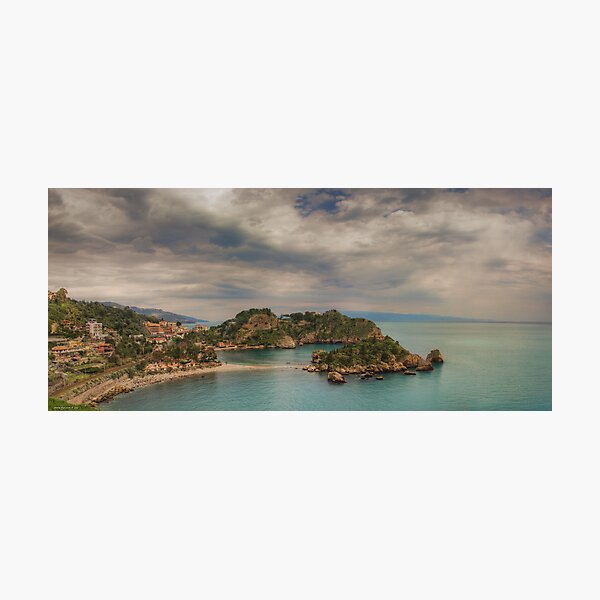 Panoramic view of Isola Bella Photographic Print