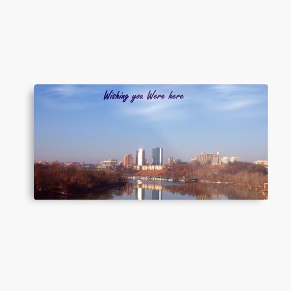 WISHING You Were Here Metal Print