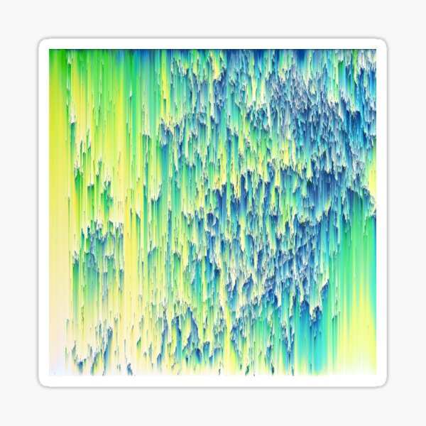 Pixel sort abstraction Sticker