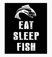 Eat, Fish, Sleep - Fisherman Gift T-Shirt Photographic Print