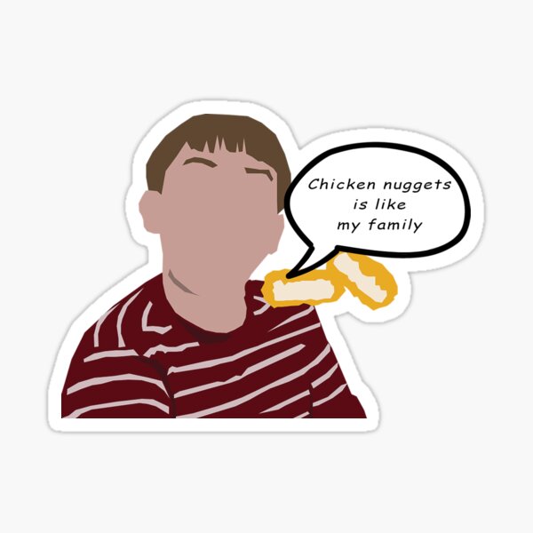 Aperçu de l'œuvre Les nuggets de poulet sont comme ma famille créée et vendue par Hevding.