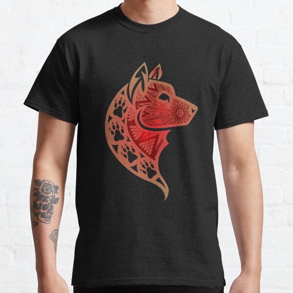 Wolf (Red) Classic T-Shirt