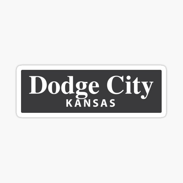 Dodge City Kansas Sticker For Sale By Everycityxd2 Redbubble
