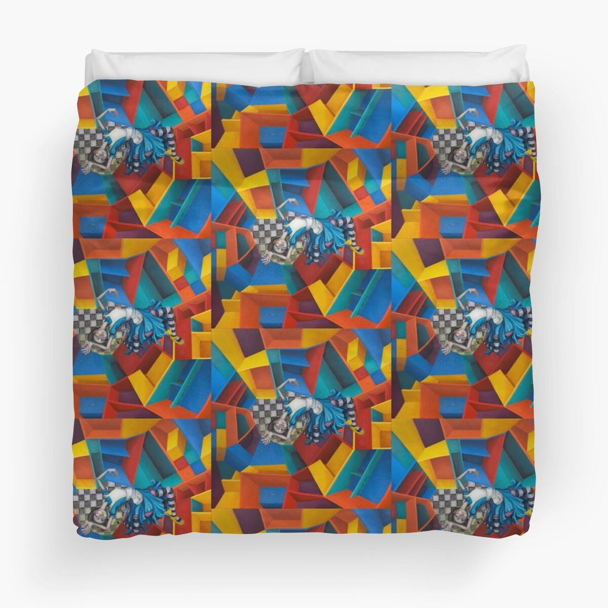 "Way Down in the Hole " Duvet Covers by Kelly King Redbubble