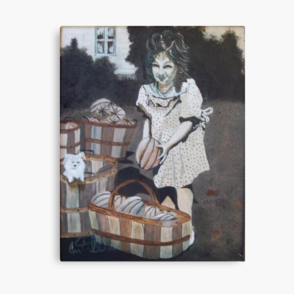Gardening Betty Canvas Print