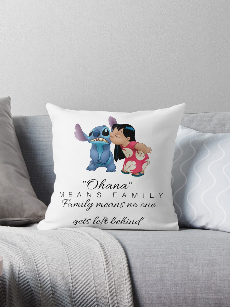 Pastele Disney Stitch Ohana Means Family Custom Pillow Case