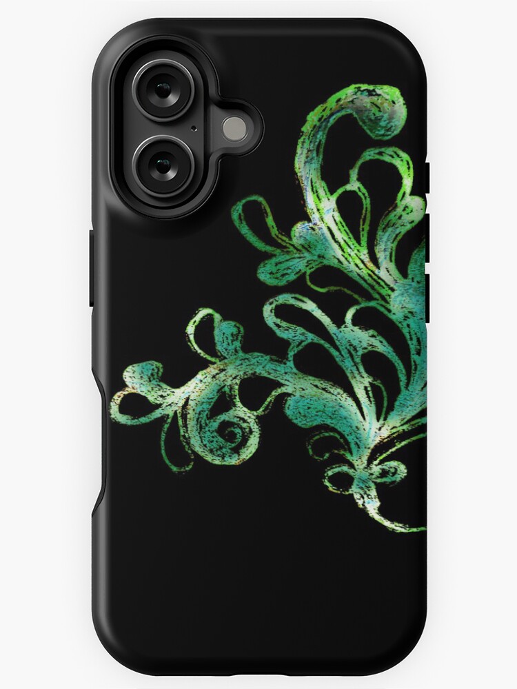 Thumbnail 1 of 4, iPhone Case, Elegance - Moonlit Jade designed and sold by efgracearts.