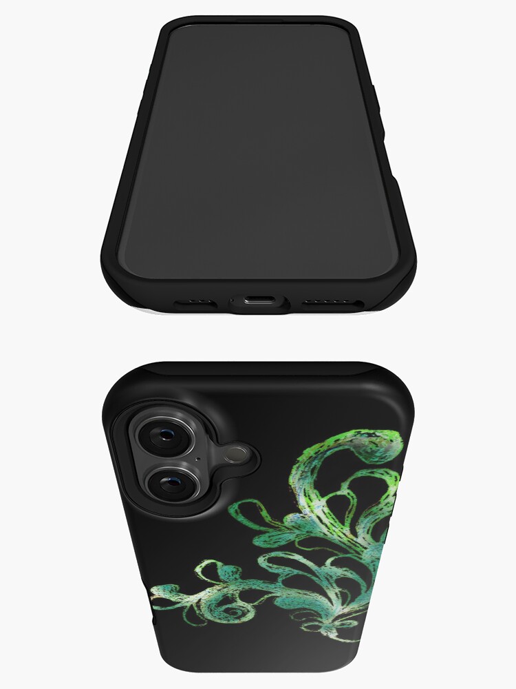Thumbnail 3 of 4, iPhone Case, Elegance - Moonlit Jade designed and sold by efgracearts.