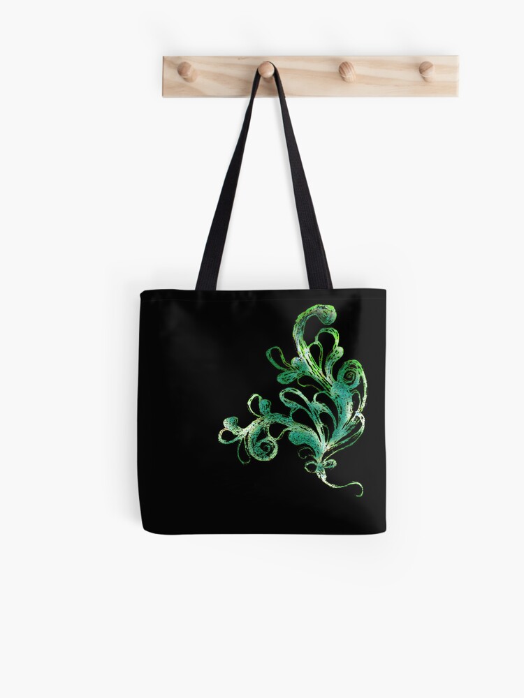 Thumbnail 1 of 2, Tote Bag, Elegance - Moonlit Jade designed and sold by efgracearts.