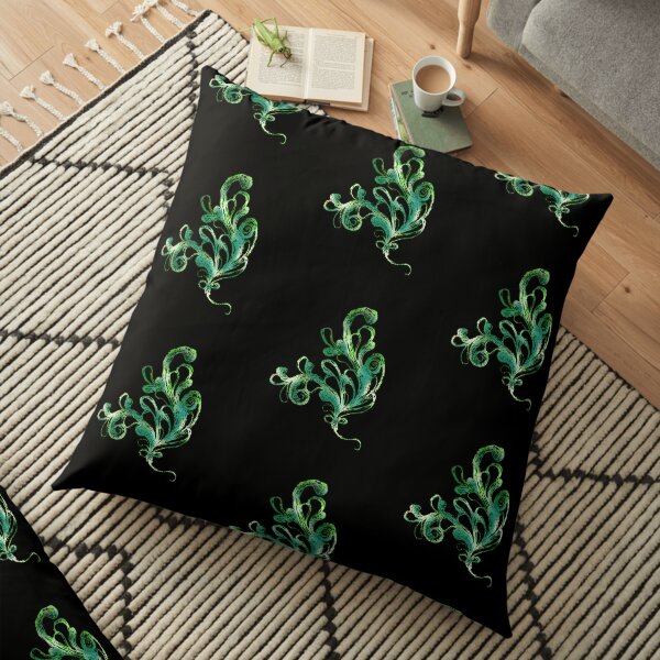 Elegance - Moonlit Jade Floor Pillow