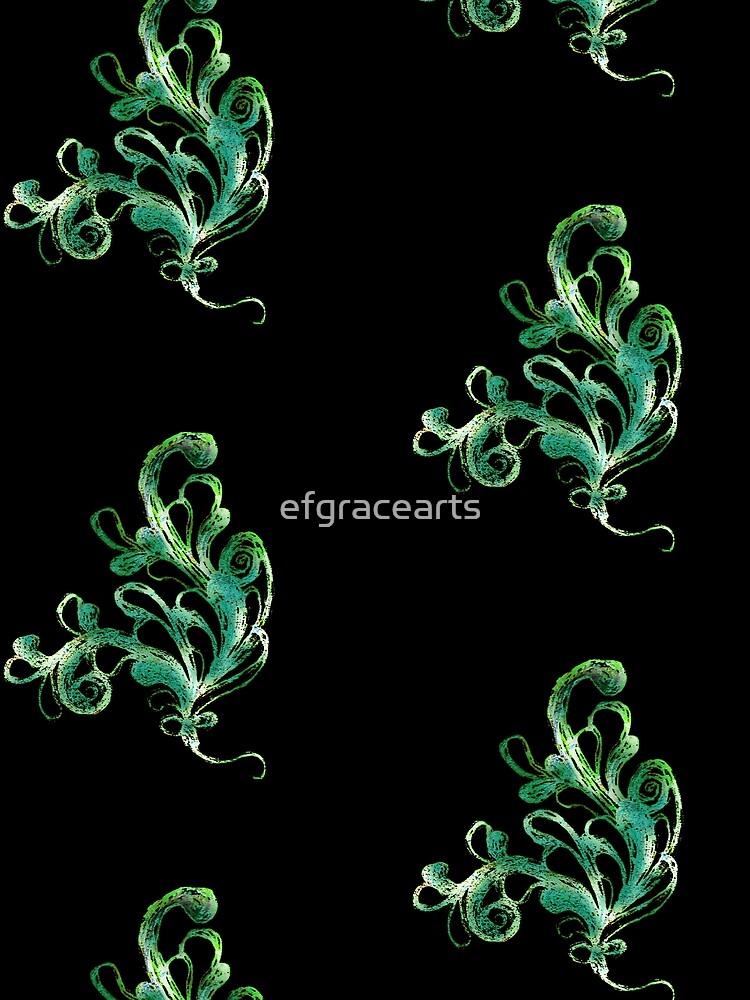 Thumbnail 5 of 5, Graphic T-Shirt, Elegance - Moonlit Jade designed and sold by efgracearts.