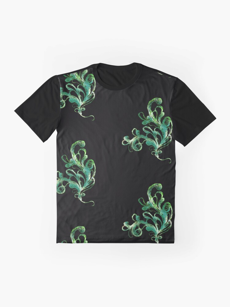 Thumbnail 4 of 5, Graphic T-Shirt, Elegance - Moonlit Jade designed and sold by efgracearts.