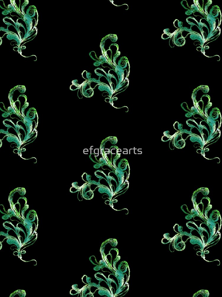 Thumbnail 4 of 4, A-Line Dress, Elegance - Moonlit Jade designed and sold by efgracearts.
