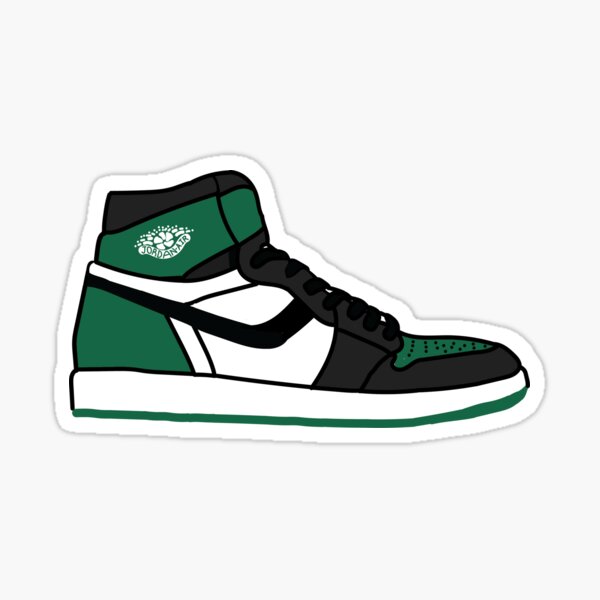 Pine Green Sneaks Sticker