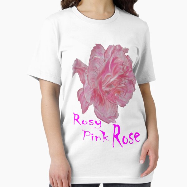 Rosy Pink Rose Essential T-Shirt