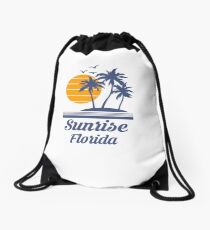 Sunrise Florida Shirt FL State Home City Tourist Travel Souvenir Beach Gift Drawstring Bag