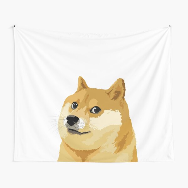 Doge Meme Tapestries Redbubble - tiny doge d roblox