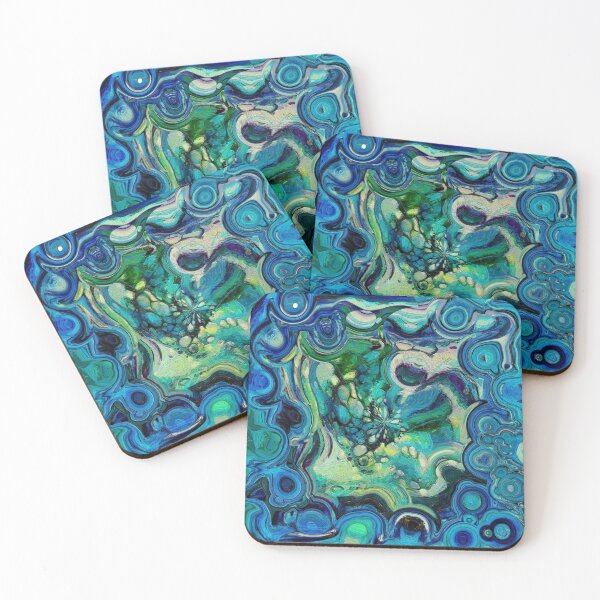 Item preview, Stocksom Stocksom Blue 14- Agate Island designed and sold by Stocksom  Art Prints.