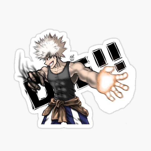 Bakugo My Hero Academia DIE!! Sticker