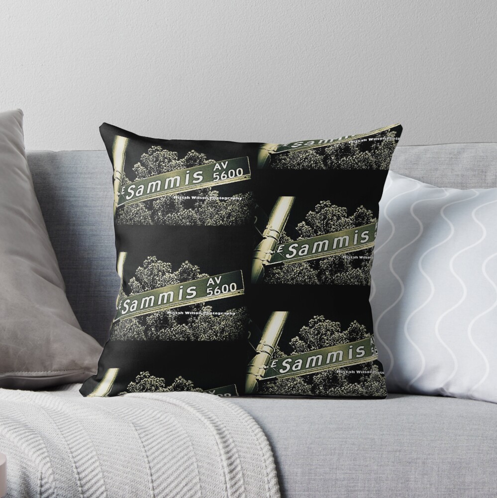Sammis Avenue, Las Vegas, Nevada by Mistah Wilson Photography Throw Pillow