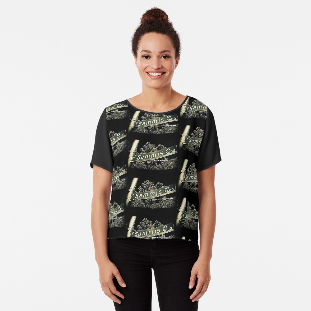 Sammis Avenue, Las Vegas, Nevada by Mistah Wilson Photography Chiffon Top