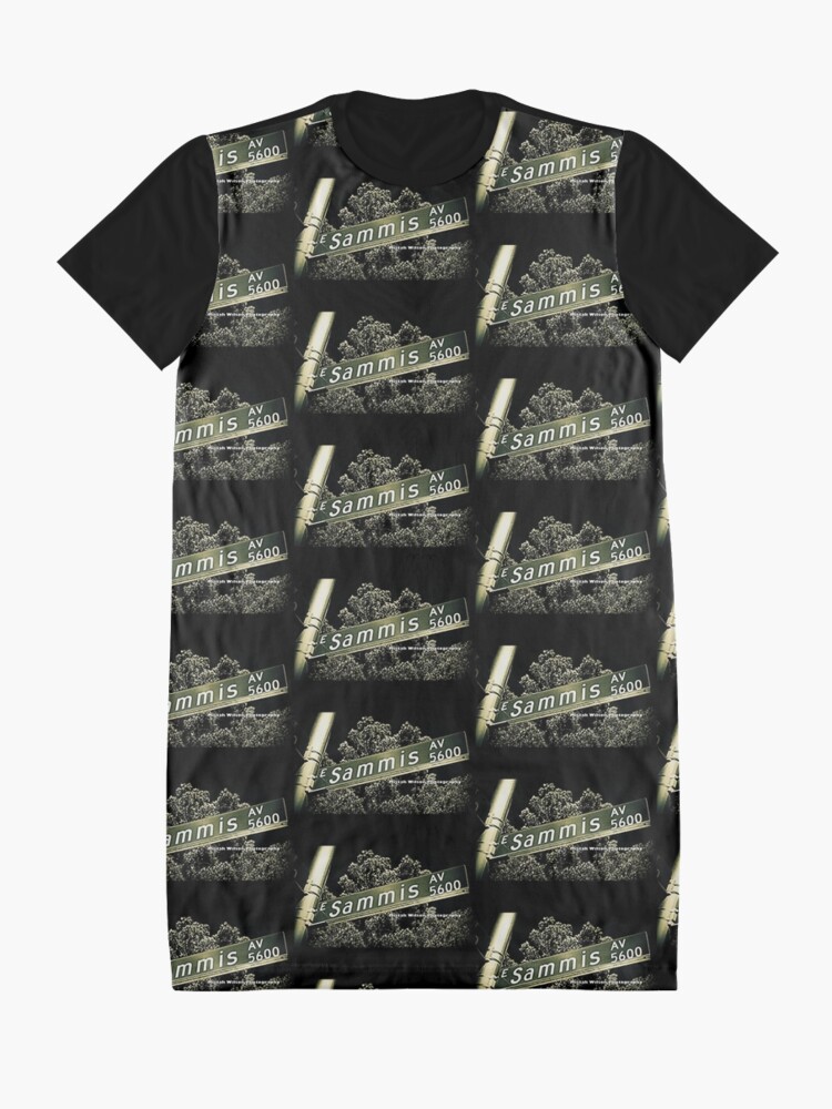Alternate view of Sammis Avenue, Las Vegas, Nevada by Mistah Wilson Photography Graphic T-Shirt Dress