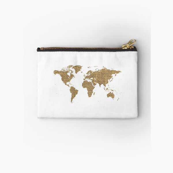 Item preview, World Map Jute Design designed and sold by KleinJenny.