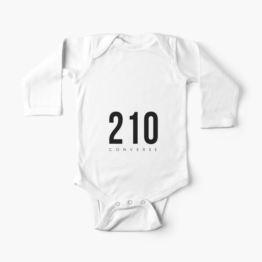 Converse Tx 210 Area Code Design Baby One Piece By Cartocreative Redbubble