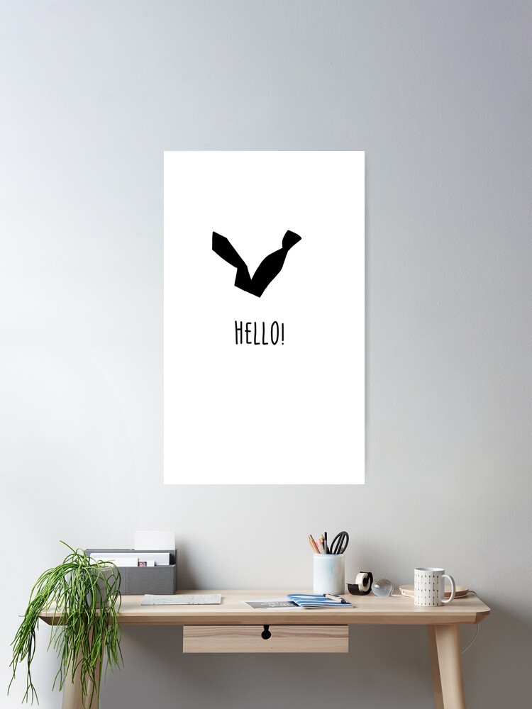 Thumbnail 2 of 3, Poster, Hello! designed and sold by likefeathers.