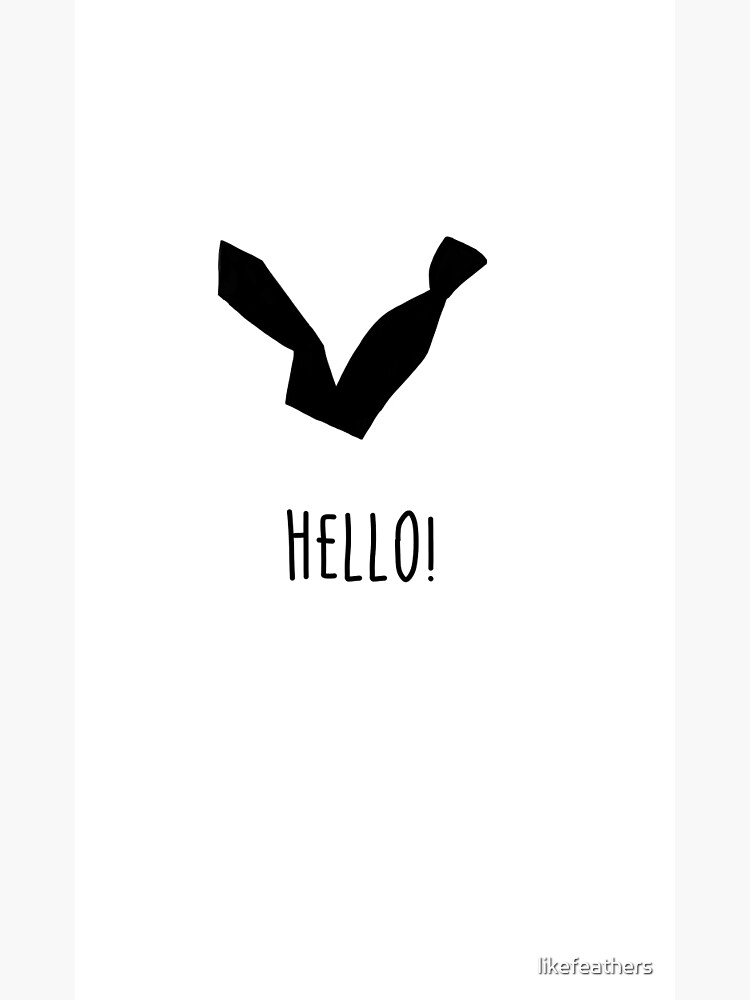 Thumbnail 3 of 3, Poster, Hello! designed and sold by likefeathers.