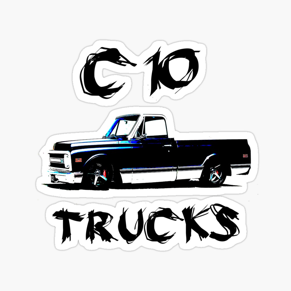 C10 Chevy Truck Lifted Slammed Resto Mod Zipper Pouch By Thediff1985 Redbubble