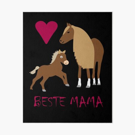 Beste Mama - Pferd Galeriedruck
