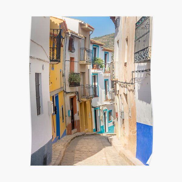 Finistrat narrow street Poster