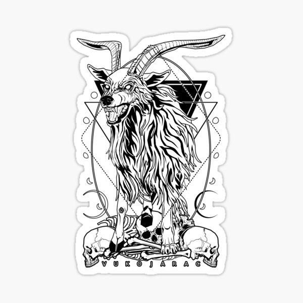 Item preview, VUKOJARAC - the mythical wolf-goat bad omen designed and sold by vonKowen.