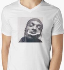 Schnueffelhund T-Shirt mit V-Ausschnitt für Männer