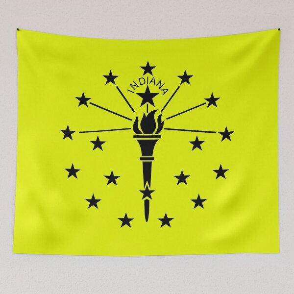 Item preview, Indiana flag symbol designed and sold by tony4urban.